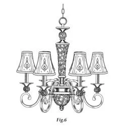 Chandelier - Coloriages gratuits à imprimer