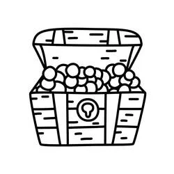Coffre au Trésor - Coloriages gratuits à imprimer