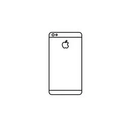 Coloriage IPhone vu de dos