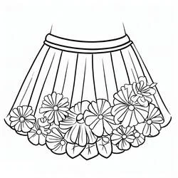Jupe - Coloriages gratuits à imprimer
