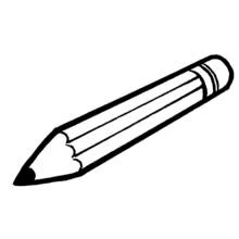 Coloriage Crayon simple à colorier