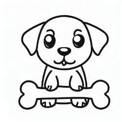 Os de Chien - Coloriages gratuits à imprimer