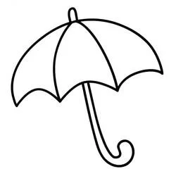 Parapluie - Coloriages gratuits à imprimer