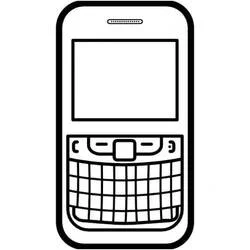 Coloriage Téléphone avec clavier