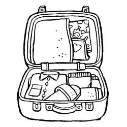 Valise - Coloriages gratuits à imprimer