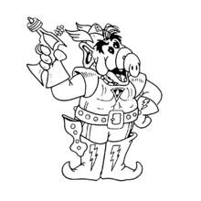 Coloriage Alf déguisé en guerrier fantastique Coloriage Alf déguisé en guerrier fantastique