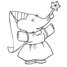 Coloriage gratuit Babar (Personnages de dessins animés) #27870 à colorier aux crayons Coloriage gratuit Babar (Personnages de dessins animés) #27870 à colorier aux crayons