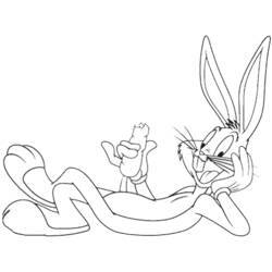 Bugs Bunny - Coloriages gratuits à imprimer
