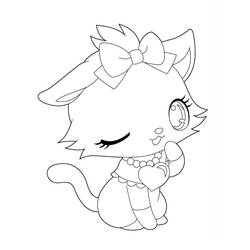 Illustration au trait Kawaii (Personnages de dessins animés) #178116 prête à colorier Illustration au trait Kawaii (Personnages de dessins animés) #178116 prête à colorier