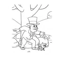 Illustration au trait Maire Hellinger (Personnages de dessins animés) #181904 prête à colorier