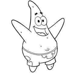 Coloriage à imprimer Patrick Étoile (Personnages de dessins animés) #220639 pour enfants et adultes