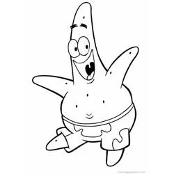 Coloriage Patrick Étoile (Personnages de dessins animés) #220642, dessin gratuit prêt à imprimer