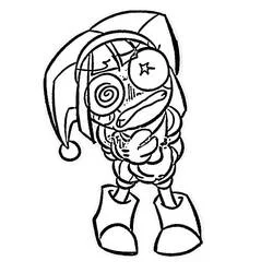 Pomni - Coloriages gratuits à imprimer