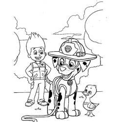 Coloriage Ryder Pat Patrouille #181774 à imprimer et colorier