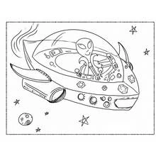 OVNI - Coloriages gratuits à imprimer