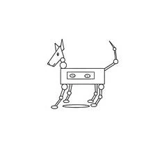 Coloriage Robot chien aux pattes articulées Coloriage Robot chien aux pattes articulées