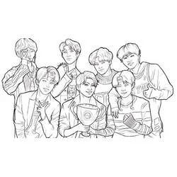 BTS - Coloriages gratuits à imprimer