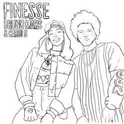 Cardi B - Coloriages gratuits à imprimer