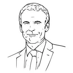 Emmanuel Macron - Coloriages gratuits à imprimer