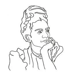 Frida Kahlo - Coloriages gratuits à imprimer
