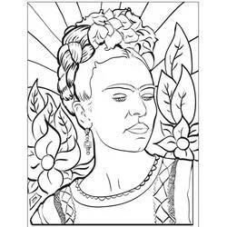 Frida Kahlo - Coloriages gratuits à imprimer