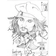 Johnny Depp - Coloriages gratuits à imprimer