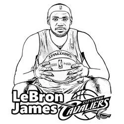 Lebron James - Coloriages gratuits à imprimer