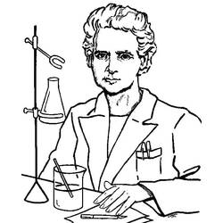 Marie Curie - Coloriages gratuits à imprimer