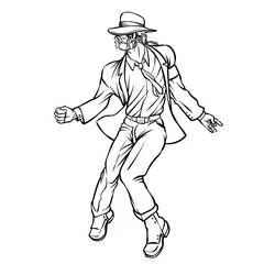 Michael Jackson - Coloriages gratuits à imprimer