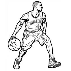 Michael Jordan - Coloriages gratuits à imprimer