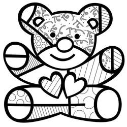 Romero Britto - Coloriages gratuits à imprimer