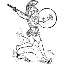 Coloriage Mars prêt pour la bataille