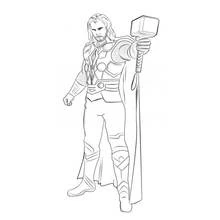 Thor - Coloriages gratuits à imprimer