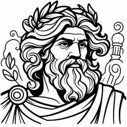 Zeus - Coloriages gratuits à imprimer