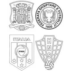 Coloriage Écussons du Championnat UEFA Euro