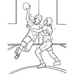 Handball - Coloriages gratuits à imprimer