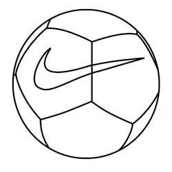 Coloriage Nike ballon de football