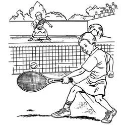Tennis - Coloriages gratuits à imprimer