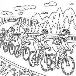 Tour de France - Coloriages gratuits à imprimer