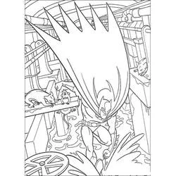 Coloriage Batman dans la Batcave