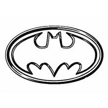 Coloriage Logo de Batman dans un ovale