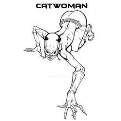 Coloriage Catwoman #205849 à imprimer et colorier