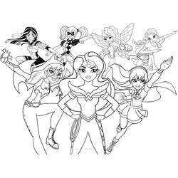 Coloriage DC Super Hero Girls #199490 à imprimer et colorier
