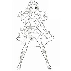 Coloriage Poison Ivy en pose confiante