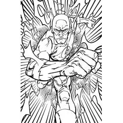 Coloriage Éclair fonçant à toute vitesse