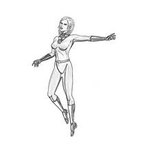 Femme invisible - Coloriages gratuits à imprimer