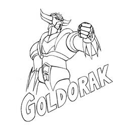 Coloriage gratuit Goldorak (Super-héros et Super-vilains) #183452 à colorier aux crayons