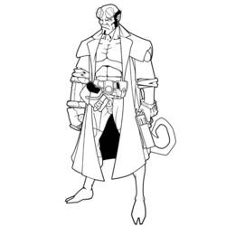 Hellboy - Coloriages gratuits à imprimer