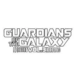 Coloriage Logo Les Gardiens de la Galaxie Vol. 3