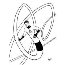 Mr. Fantastique - Coloriages gratuits à imprimer
